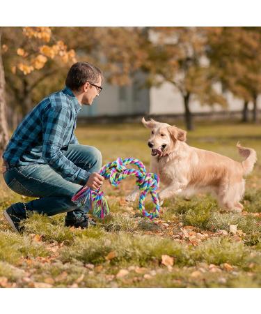 Aitmexcn Dog Toy Rope for Large Dogs | Extra Large Dental Chew Toys | 5 Knots Cotton Toy for Aggressive Chewers | XXL Dog Toys for Healthy Teeth - Buy Online on GoSupps.com