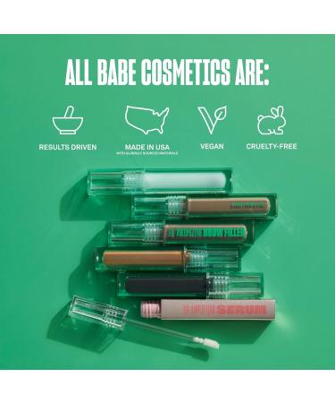 Babe Original Eyebrow Serum For Thicker Brows - Brow Serum with Castor Oil Biotin Repairing Amino Acids 0.03 Fl Oz (Pack of 1) - Buy Online on GoSupps.com