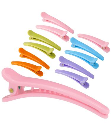 6 pieces of hair clipping in the set for girls and women in beautiful pastel colors - hair clipper clips hairstyles help for hair accessories for style (colorful)