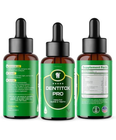 Dentitox Pro - 3 Pack for Teeth and Gums | Dentitox Drops for 90 Days - Buy Online on GoSupps.com