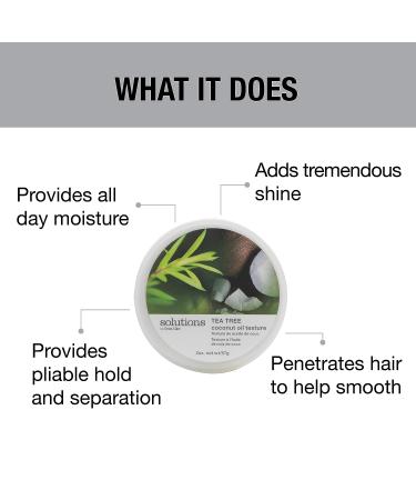 GREAT CLIPS Tea Tree Coconut Oil Texture 2oz | Pliable Hold for Dry & Coarse Hair - Buy Online on GoSupps.com