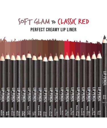 kiss New York Professional Creamy Lip Liner in Black - Long-Lasting Lip Color, Water-Resistant Lip Makeup - Buy Online on GoSupps.com