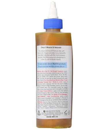 Buy OKAY Miracle Oil Naturale 8oz | Premium Natural Hair & Skin Care | Fast International Shipping - Buy Online on GoSupps.com