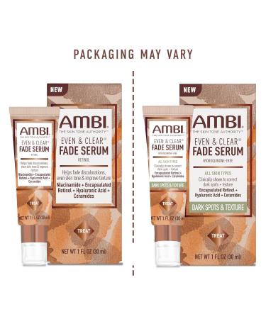 Ambi Even & Clear Fade Serum Hyperpigmentation Treatment Hydroquinone-free Dark Spot Corrector Results In As Little As 4 Weeks Retinol Hyaluronic Acid Niacinamide Ceramides 1 Fl Oz - Buy Online on GoSupps.com