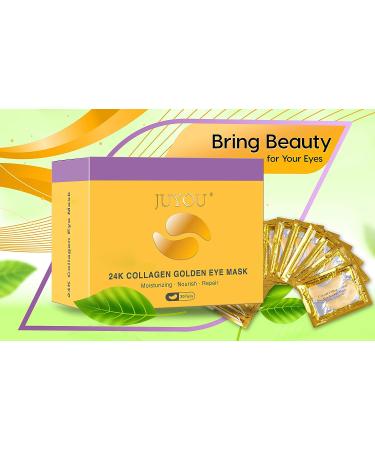 30 Pairs 24K Gold Under Eye Patch - Collagen Eye Mask for Anti-Wrinkles & Dark Circles - Buy Online on GoSupps.com