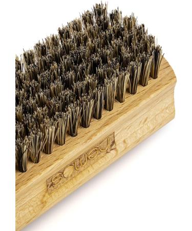 REMOS Double-Sided Hand & Nail Brush | Beech Wood with Natural Grey Bristles - Buy Online on GoSupps.com
