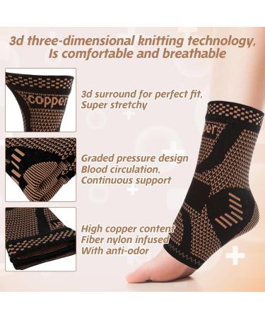 Shop Ankle Brace for Women & Men - Compression Sleeve & Open Toe Socks for Plantar Fasciitis Relief | Breathable Support for Swelling & Sprain - International Shipping Available - Buy Online on GoSupps.com
