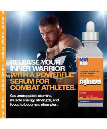 MMUSA Fighters Creatine Serum: Boost Strength, Power & Energy for Boxing. Enhance Stamina & Muscle Build. Packed with MSM, Amino Acids, Vitamins & Glucosamine. Joint Protection. Grape, 5.1 Fl Oz - Buy Online on GoSupps.com