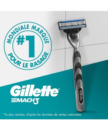 Gillette Mach3 Men's Razor Blade Refills 3 Blades Pack of 2 x 8 Blade Refills Stronger Than Steel Blades - Buy Online on GoSupps.com