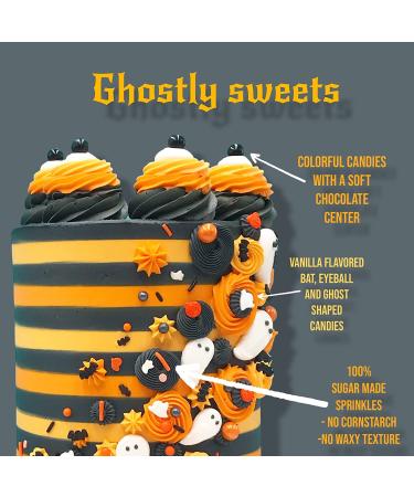 Manvscakes Assorted Halloween & Fall Sprinkles - 3.6 oz for Cake Decorating, Cookies, Ice Cream, Fondant Cake, Caramel Apples, Cupcakes & Desserts - Buy Online on GoSupps.com