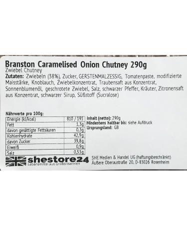 Branston Caramelized Onion Chutney 290g - Premium Imported Flavor | Shop Now at Shestore24 - Buy Online on GoSupps.com