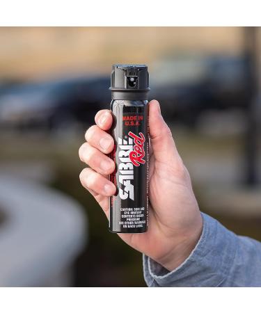 SABRE Magnum 120 Pepper Spray - 40 Bursts, 12ft Range, 122g Canister, UV Marking Dye - Black - Buy Online on GoSupps.com