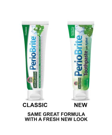 Nature's Answer Periobrite Toothpaste Coolmint | Whitening & Cavity Protection | Sensitive Teeth Relief & Fresh Breath - Buy Online on GoSupps.com