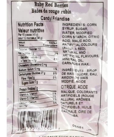 CANADA CANDY Ruby Red Berries Raspberry 2.5 Kilogram - Buy Online on GoSupps.com