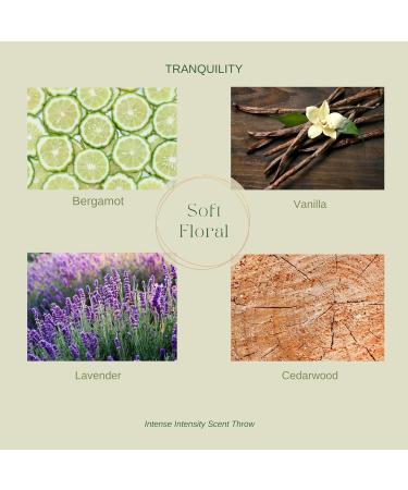 Tranquility Vanilla & Lavender Beeswax Candle - 90+ Hours Non-Toxic Scented Candle for Relaxation & Aromatherapy - 15 oz - Buy Online on GoSupps.com