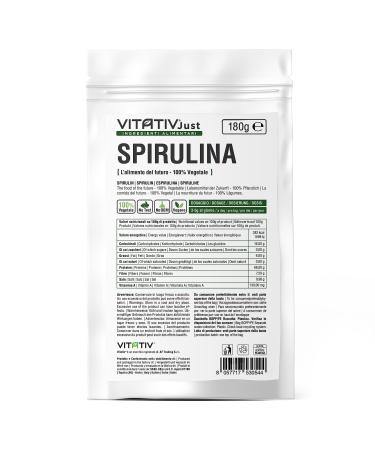 Spirulina Seaweed Powder Natural Pure Ideal for Drinks Smoothies or Recipes Suitable for Vegetarians and Vegans