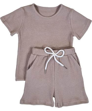 DreamBuy 20 Colours Ribbed Pyjama/Tracksuit/Loungewear | Unisex Baby to Adult Sizes | Taupe 6-12 Months - Buy Online on GoSupps.com