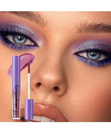 Shimmering Mascara - Long-Lasting Waterproof Mascara Lengthens and Curls Eyelashes Makeup for Evening Wedding Stage - Buy Online on GoSupps.com