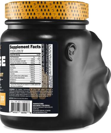 Primal Purge Xtreme Pre-Workout (Pineapple Orange Guava Flavor) (20 Servings) - Gluten-Free + Non-GMO - Buy Online on GoSupps.com