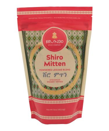 Ethiopian Shiro/Shouro Mitten | Spicy Legume Shimbera (Chickpea) Blend | Processed in and Imported from Ethiopia | NON GMO | Organic | No Preservatives |   (1 Pound) | Make Ethiopian Shiro at home