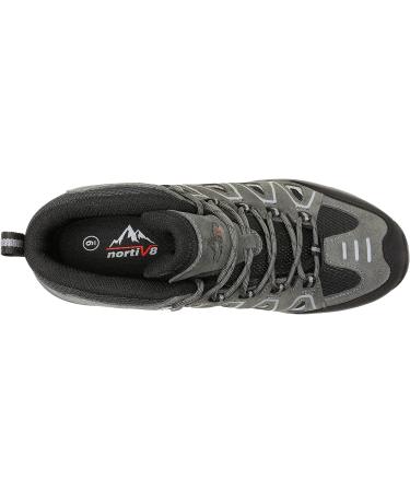 NORTIV 8 Men's Waterproof Hiking Boots - Size 12 Grey | Ankle High Outdoor Trekking Footwear - Buy Online on GoSupps.com