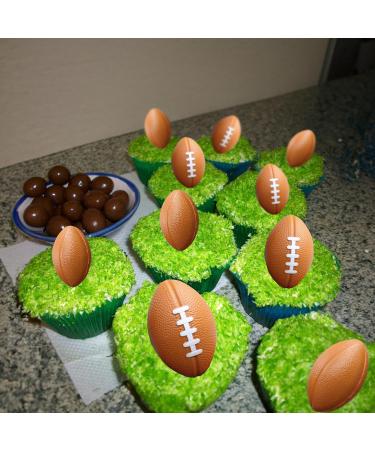 Gyufise 10Pcs Football Cupcake Toppers Foam Rugby Ball Players Cupcake Picks for Kids Sport Theme Birthday Party Baby Shower Cake Decorations Supplies - Buy Online on GoSupps.com