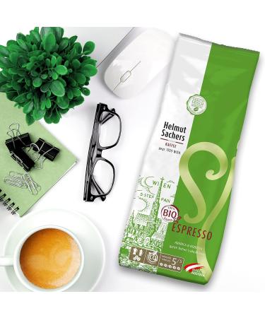 Buy Helmut Sachers Organic Espresso - Intensity 5/5 Arabica & Robusta Whole Coffee Beans (500g) - International Shipping Available - Buy Online on GoSupps.com