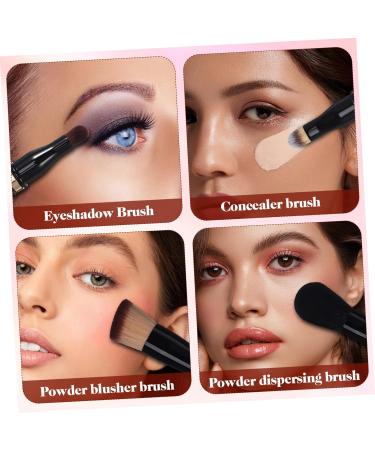 Travel Makeup Brushes | 4-in-1 Double Sided Cosmetics Brush for Foundation & More | Compact Makeup Applicators for International Shipping - Buy Online on GoSupps.com
