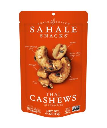 Sahale Snacks Thai Cashews Glazed Mix, 4 Ounces (Pack of 6) Thai Cashews 4 Ounce (Pack of 6)