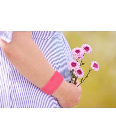 Cozy Racoon Acupressure Bracelet Set for Pregnancy Nausea Relief | Effective Side-Effect Free | Includes 4 Bracelets (2 Pink 2 Gray) & Travel Box - Buy Online on GoSupps.com