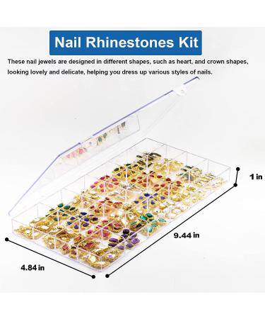240 Special-Shaped Rhinestone Diamonds Kit - DIY Nail Art, Face Makeup & Shoe Decorations - Buy Online on GoSupps.com