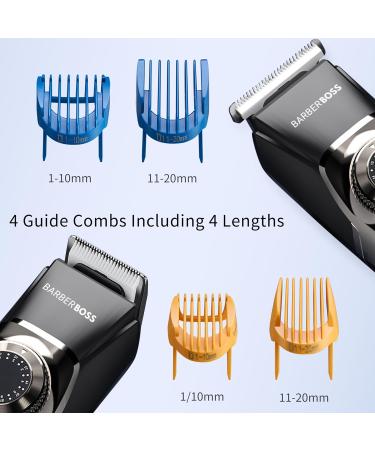 Barberboss Professional Men's Hair Clipper Cordless Beard & Detail Trimmer for Men Waterproof Groomer with Ear & Nose Trimmer Ultimate Grooming Kit for Face & Body Grooming - Buy Online on GoSupps.com
