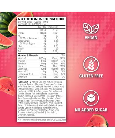 EHPlabs OxyShred Thermogenic Pre Workout Powder & Shredding Supplement - Clinically Proven Pre Workout Powder with L Glutamine & Acetyl L Carnitine Energy Boost Drink - Juicy Watermelon 60 Servings - Buy Online on GoSupps.com