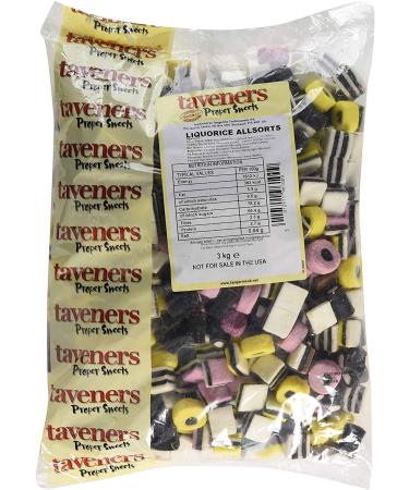 sweets - liquorice allsorts - 1kg pk