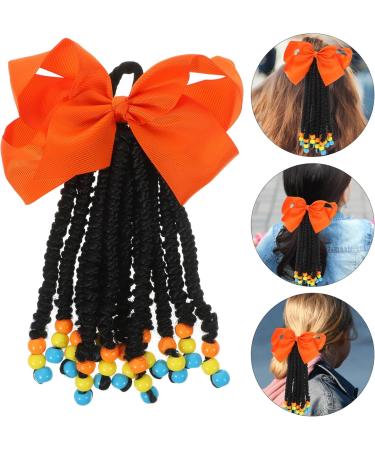 PATKAW Hair Extension Ponytail Colored Beaded Bowknot Hair Extension Braided Ponytail Color 4 - Buy Online on GoSupps.com