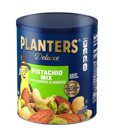 PLANTERS Deluxe Pistachio Mix 14.5 oz - Mixed Nuts & Pistachios - Kosher Snack - Shareable Energy Boost - Buy Online on GoSupps.com