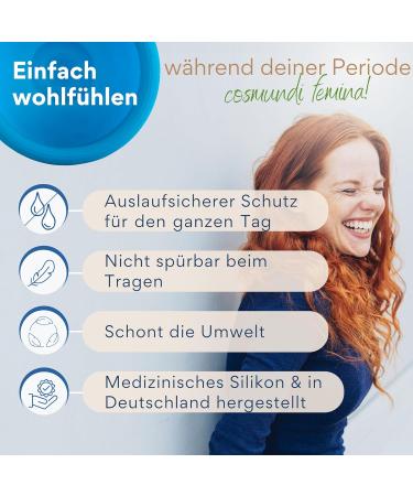 Cosmundi Menstrual Disc - Medical Silicone Reusable German-Made Sustainable Tampon Alternative for Sports & Swimming - 70mm Regular - Buy Online on GoSupps.com
