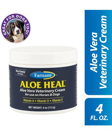 Farnam Aloe Heal Aloe Vera Veterinary Cream for use on Horses and Dogs - 4 Oz. - Buy Online on GoSupps.com