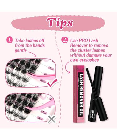 140 Pcs Lash Clusters 2 Styles Mixed Cluster Lashes DIY Eyelash Extensions Eyelash Cluster Extension DIY Individual Lashes Super Thin Band Soft and Easy to Wear (Gleeful+Stylish C-Mix) 10-16mix C Curl Gleeful+Stylish - Buy Online on GoSupps.com