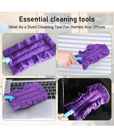 10 Pcs Duster Refill Bulk Reusable Duster Pads Refills Hand Dusters Replacement Rainbow Colors Dry Duster for Cleaning Ceiling Fan Window Kitchen Floor - Buy Online on GoSupps.com
