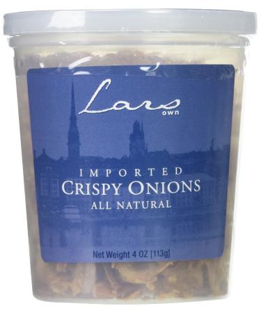 Lars Own Imported Crispy Onions 4 Ounce Package - 3 pack 4 Ounce (Pack of 3)