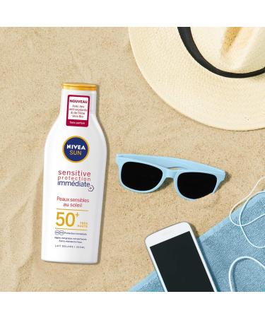 Nivea Sun Milk Sensitive Protection | Immediate Relief & SPF Care for All Skin Types - Shop Now! - Buy Online on GoSupps.com