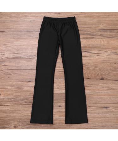 Zdhoor Kids Jazz Dance Pants | Elastic Waist Stretchy Dancewear for Girls and Boys | Gymnastic Costumes in Classic Black (Size 12) - Buy Online on GoSupps.com