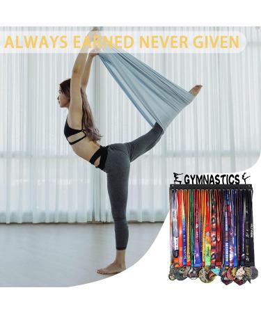 Goutoports Gymnastics Girls Medal Holder - Sturdy Black Steel Rack for Over 60 Medals - Buy Online on GoSupps.com