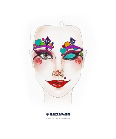 Kryolan Pintura Water Color Schminke 25ml - Vegan Washable Perfume-Free Gluten-Free Ideal for Kids & Parties - Tangerine Color for Carnival & Halloween - Buy Online on GoSupps.com