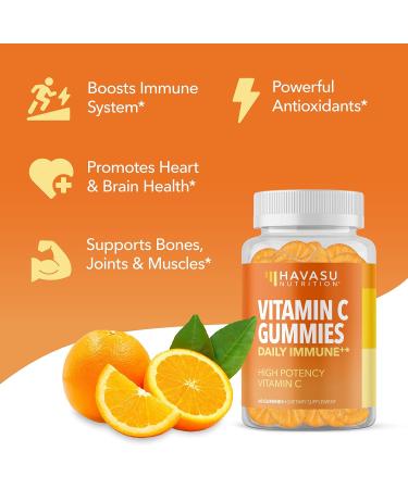 HAVASU NUTRITION Vitamin C Gummies Orange 60ct - Buy Online on GoSupps.com