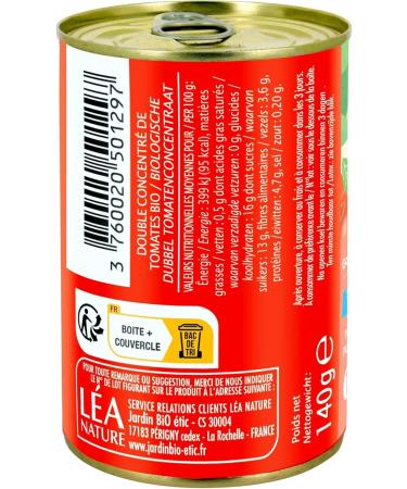 Jardin BiO tic - Double Tomato Concentrate without Added Salt - Box 140 g - Buy Online on GoSupps.com