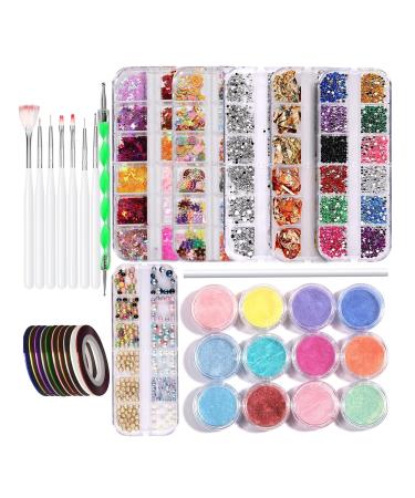 Multifunctional Nail Art Set for Women - Acrylic Painting Decoration & Manicure Tools - Buy Online on GoSupps.com