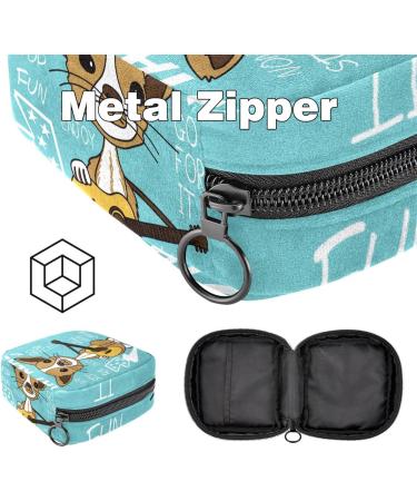 Javenproeqt Women's Binding Storage Bag - Large Reusable Organizers for Girls & Women | Cute Cactus Design | 17x17x12 cm - Buy Online on GoSupps.com