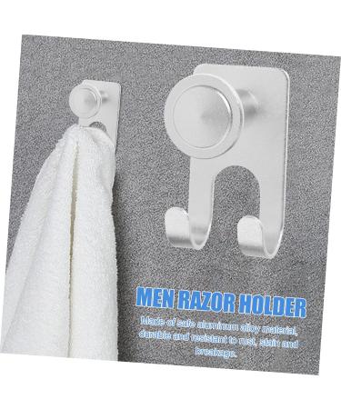 Doitool 2-Pack No Hook Razor Holder - Wall-Mounted Shaving Hooks for Bathroom Storage | Durable Aluminum Alloy - Buy Online on GoSupps.com